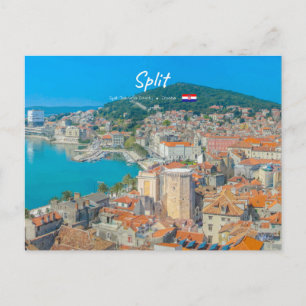 Split, Croatia - Coastal City Postcard