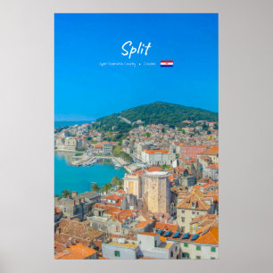 Split, Croatia - Coastal City Poster