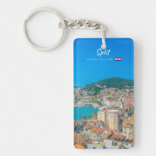 Split, Croatia - Coastal City Slim Keychain