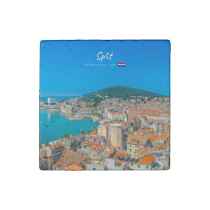 Split, Croatia - Coastal City Stone Magnet