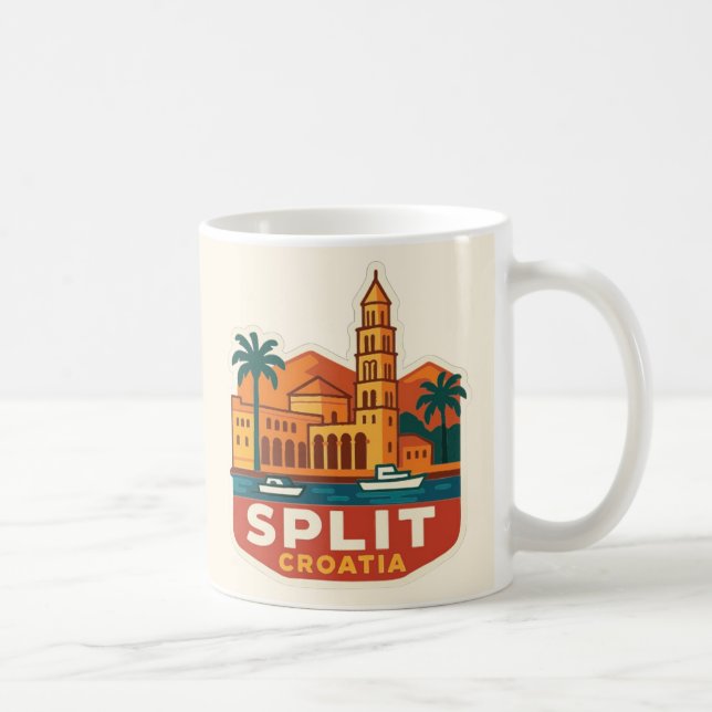 Split Croatia Colorful Mug (Right)