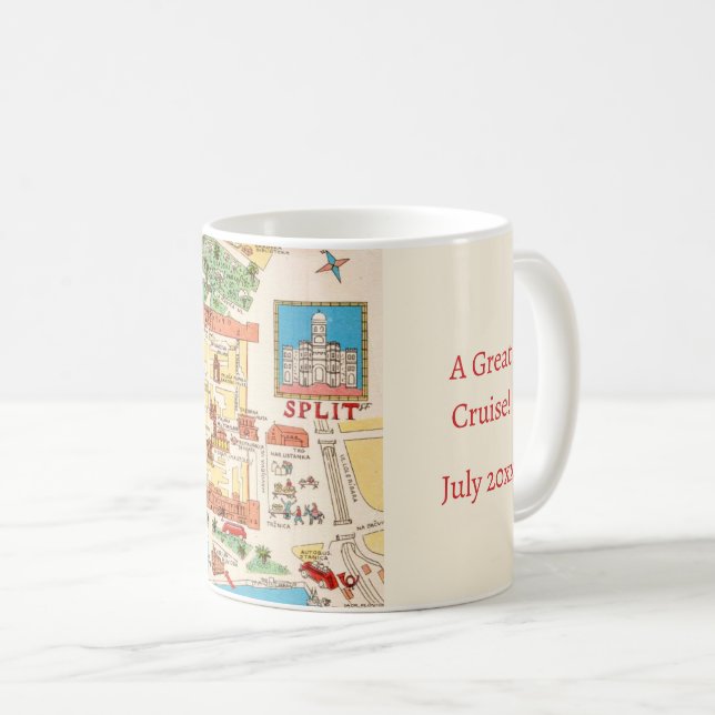 Split Croatia Colorful Mug (Front Right)
