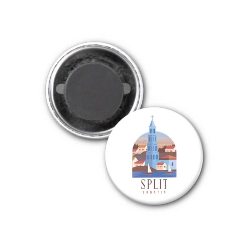 Split Croatia Dalmatia Vintage  Magnet