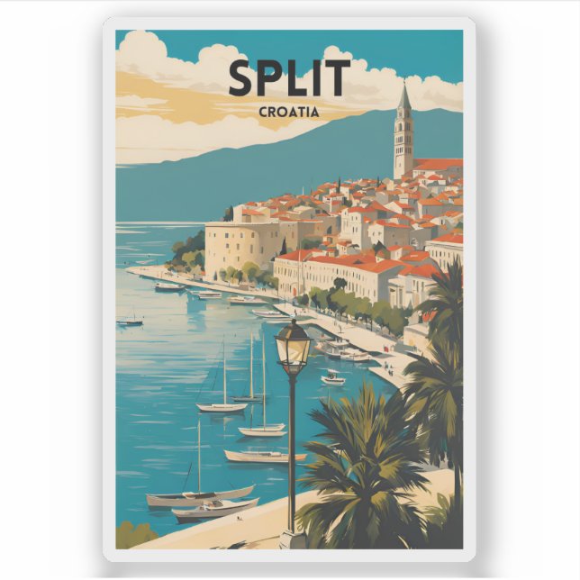 Split Croatia Sticker (Front)