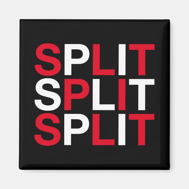 SPLIT Croatian Flag Magnet (Front)