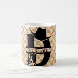 Split 'D' Cowboy Monogram Coffee Mug