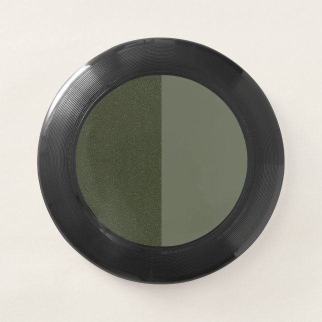 Split Design Moss Green Frisbee – Customizable (Front)