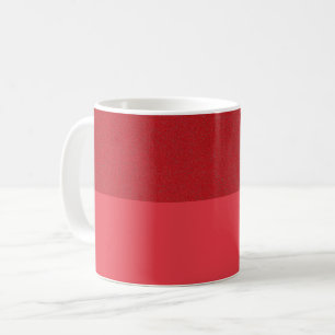 Split Design Mug in Bold Tomato Red – Customizable