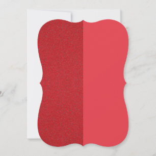 Split Design Tomato Red Flat Card – Customizable