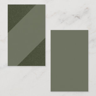 Split Diagonal Moss Green Card – Customizable