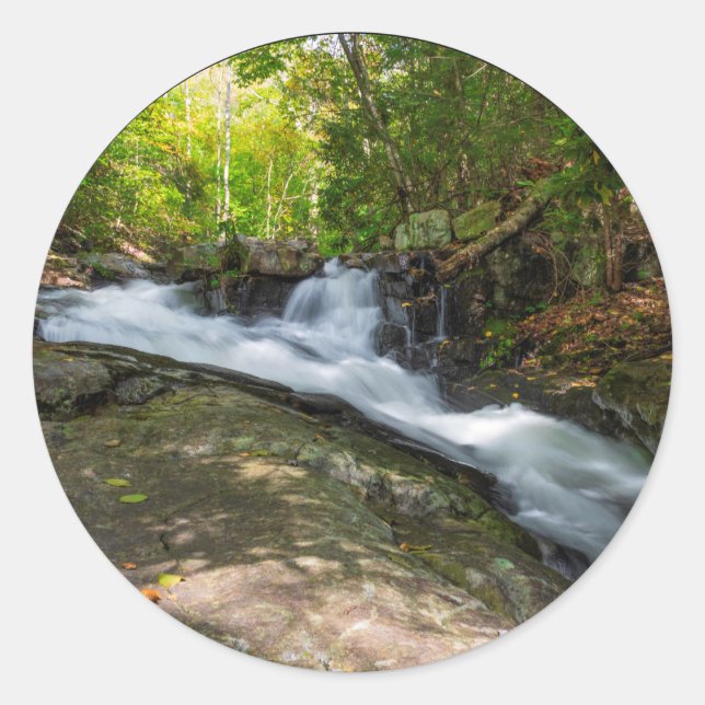 Split Falls on Sand Spring Run Classic Round Sticker (Front)