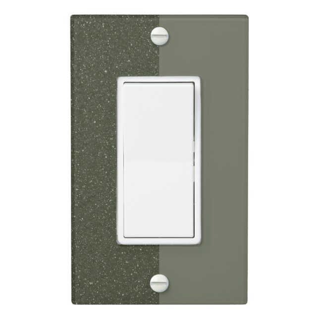 Split Glitter Matte Moss Switch Cover – Customize (In Situ)
