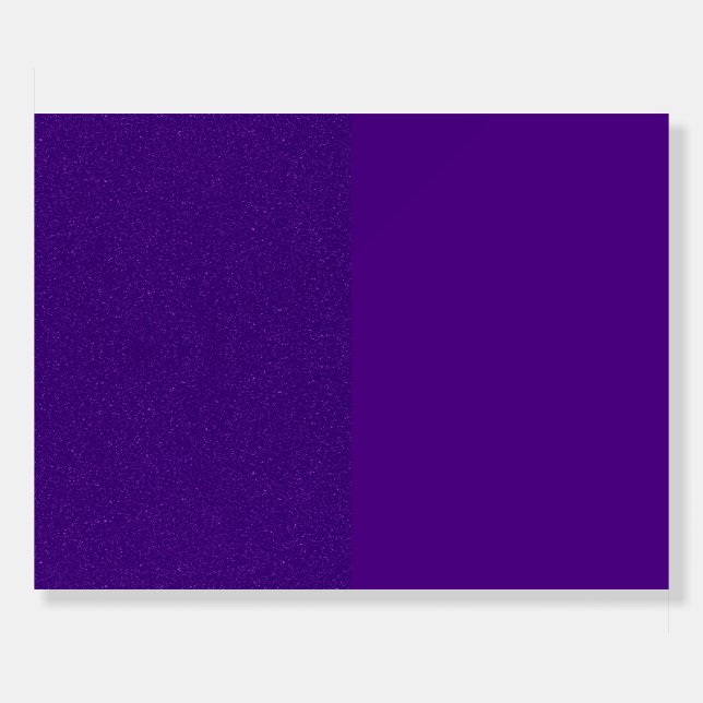 Split Glitter & Matte Purple Foam Board (Custom) (Front)