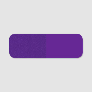 Split Glitter & Matte Purple Name Tag – Customize