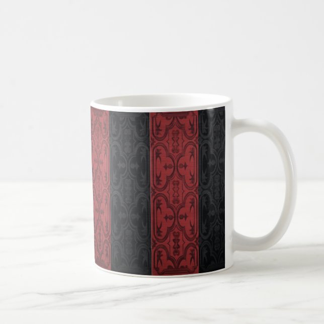 Split Half Moroccan Rug Pattern Coffee Mug (Right)