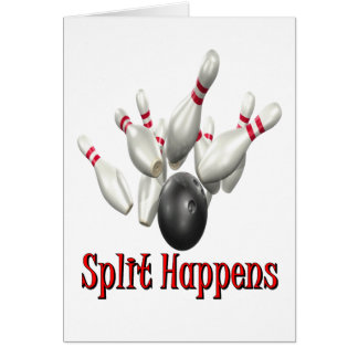 Split Happens Bowling Cards