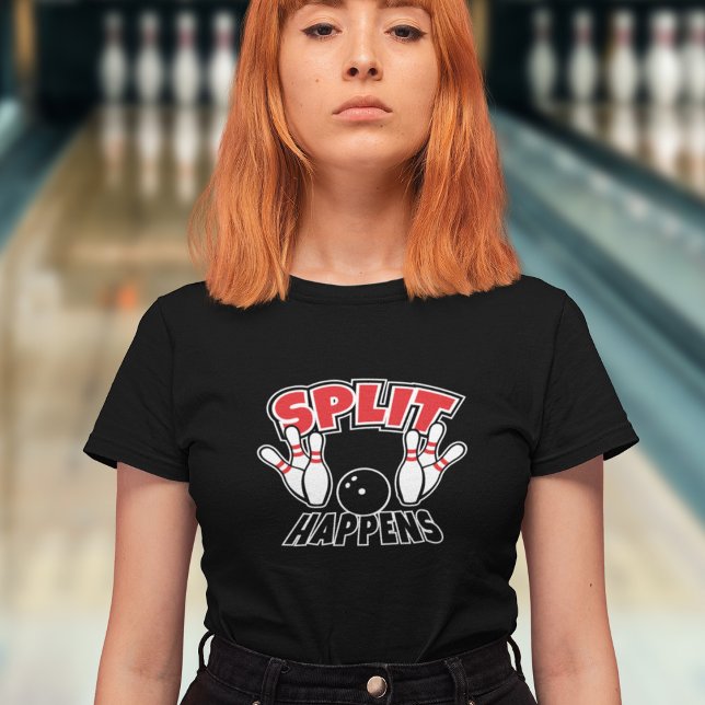 Split Happens Bowling T-Shirt (Creator Uploaded)