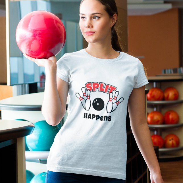 Split Happens Bowling T-Shirt (Creator Uploaded)
