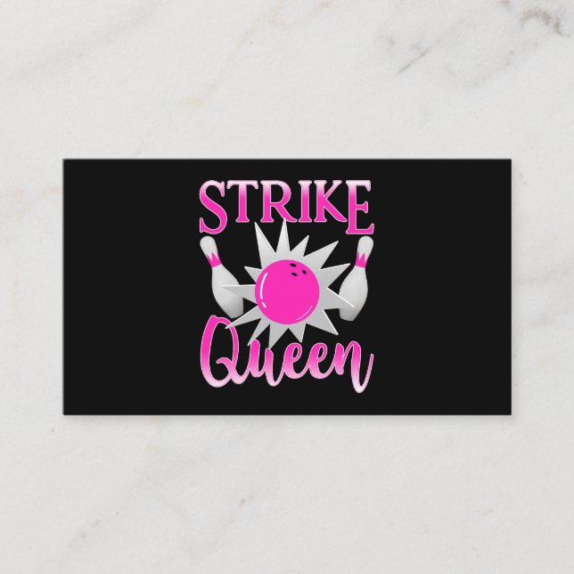 Split Happens for Dolls with Balls Strike Queen Bo Business Card (Front)