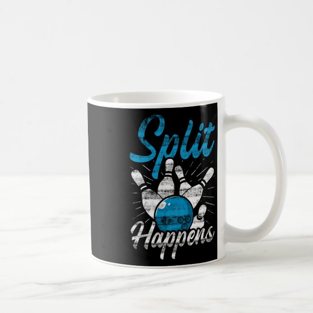 Split Happens Funny Bowling  Coffee Mug (Right)