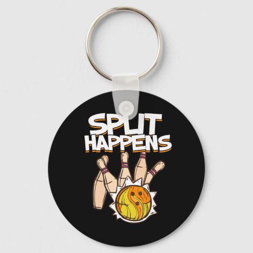 Split Happens _ Funny Bowling Keychain