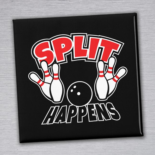 Split Happens Funny Bowling Magnet (Creator Uploaded)