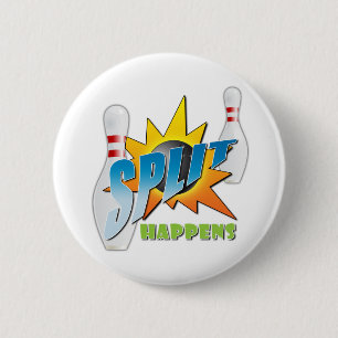 Split Happens Logo Pinback Button