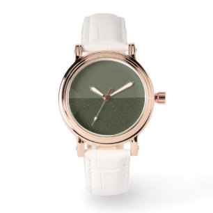 Split-Horizon Moss Green Custom eWatch Watch