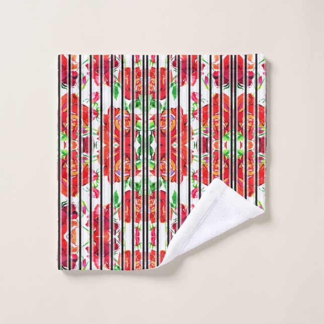 Split image with two designs wash cloth (Wash Cloth)