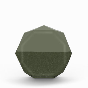 Split Moss Green Acrylic Award (Customizable)