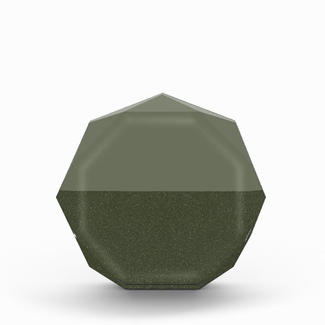 Split Moss Green Acrylic Award (Customizable) (Front)