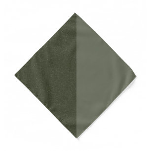 Split Moss Green Bandana – Noise & Matte Duo