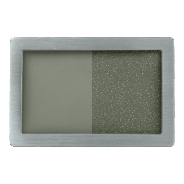 Split Moss Green Belt Buckle – Matte + Sparkle (Front)