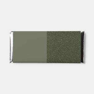 Split Moss Green Candy Bar Wrapper – Customizable