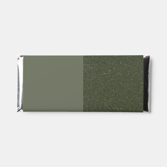 Split Moss Green Candy Bar Wrapper – Customizable (Front)