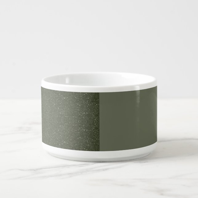 Split Moss Green Chili Bowl – Customizable (Center)
