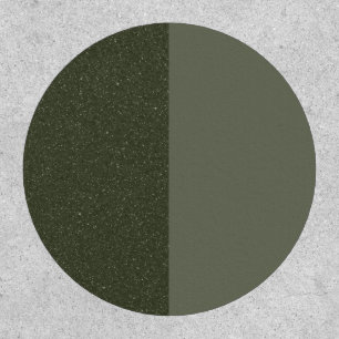 Split Moss Green Circle Patch – Customizable