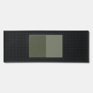 Split Moss Green Custom Bar Mat – Customizable