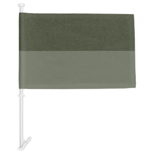 Split Moss Green Custom Car Flag