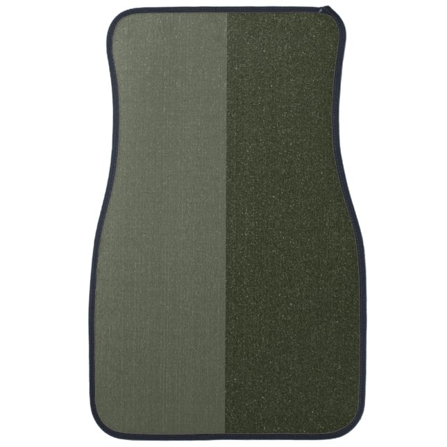 Split Moss Green Custom Car Floor Mats (Front)