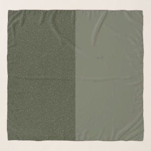 Split Moss Green Custom Chiffon Scarf