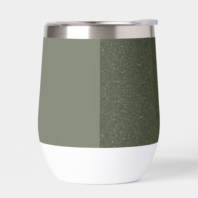 Split Moss Green Custom Event Tumbler (Left)