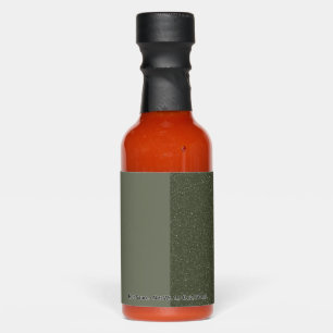 Split Moss Green Custom Hot Sauce Favor