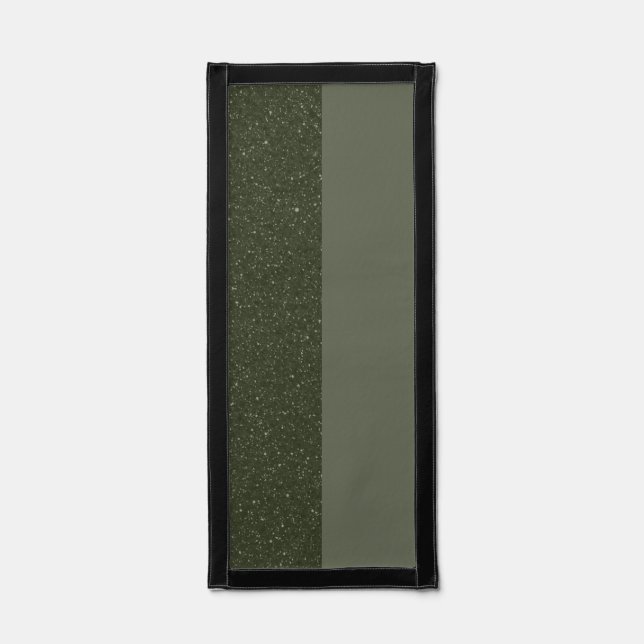 Split Moss Green Custom Pennant Banner (Front)