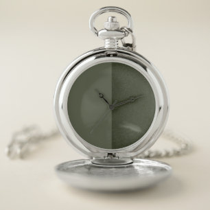 Split Moss Green Custom Pocket Watch