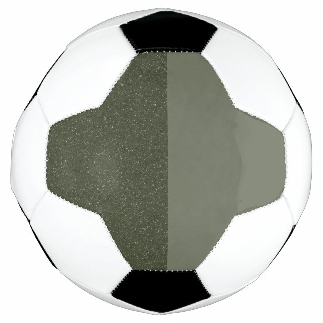Split Moss Green Custom Soccer Ball (Front)