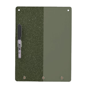 Split Moss Green Dry Erase Board – Customizable