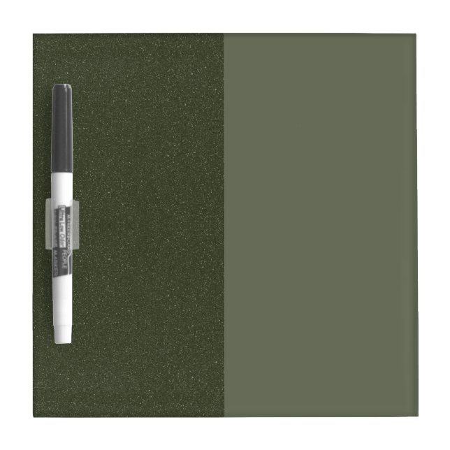 Split Moss Green Dry Erase Board – Customizable (Front)