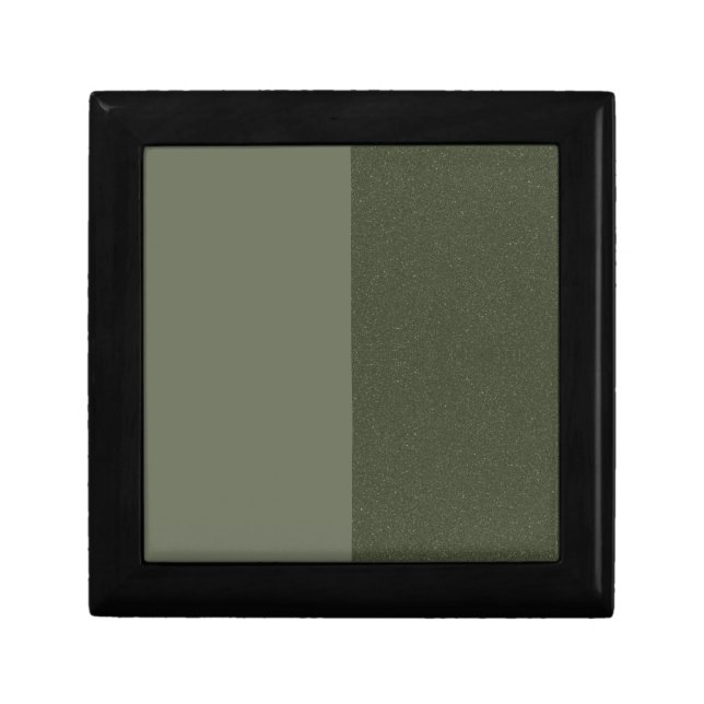 Split Moss Green Gift Box – Customizable Design (Front)