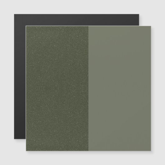 Split Moss Green Magnetic Card – Customizable (Front/Back)